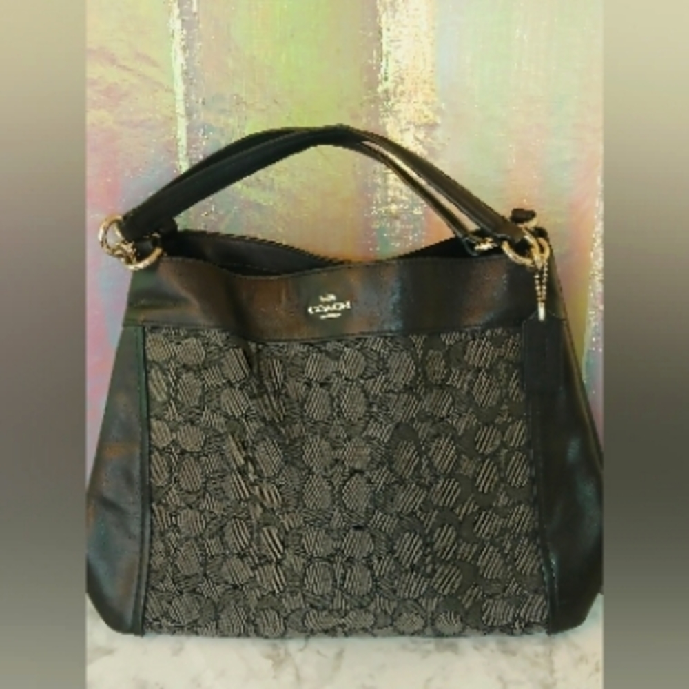 Coach Lexy Carryall Signature Black Shoulder Bag/No.A… Gem
